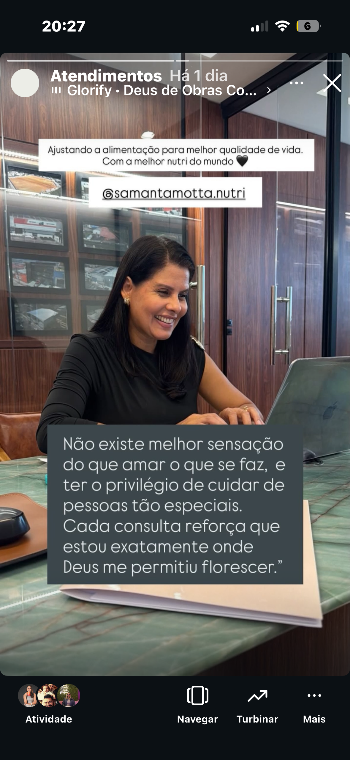 Depoimento de paciente